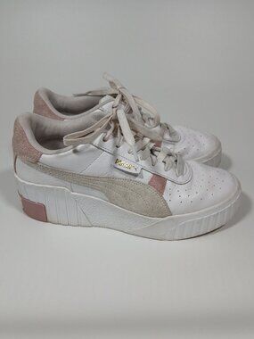 Puma Cali Wedge Mix Foxglove Chunky Platform Sneaker 373906-02 Women Size 9